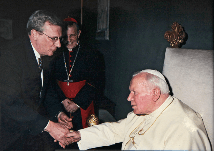 John Buchanan, Fourth Presbyterian Church, with Pope John Paul II