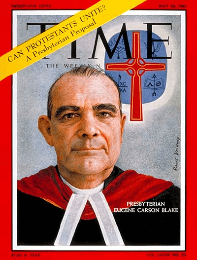 Eugene Carson Blake on the Cover of Time Magazine